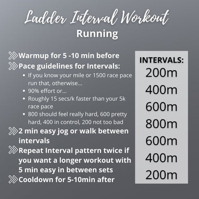 Ladder Interval Workout for Cardio