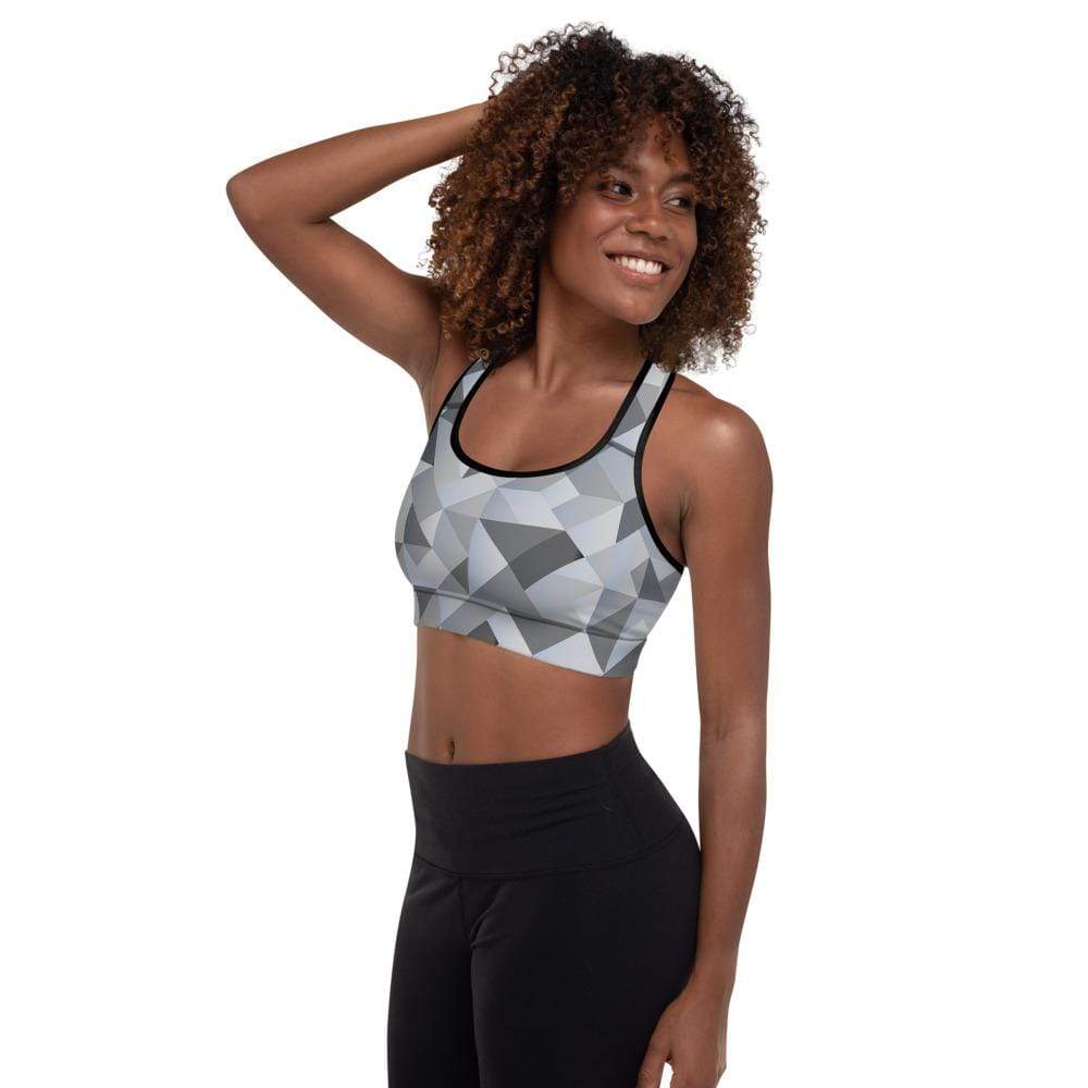 Concrete Jungle - Pattern - Padded Sports Bra